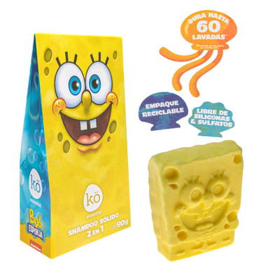 Shampoo Sólido Bob Esponja sonrisa